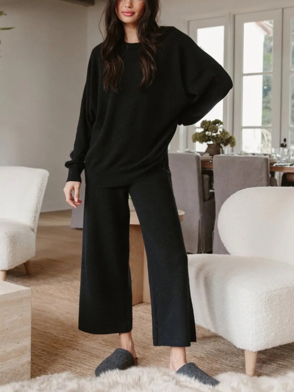 Jenni Kayne | Marina Knit Culottes in Black Small